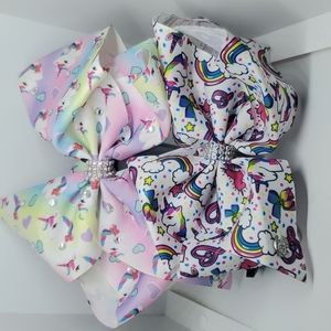 Set of JoJo Siwa Unicorn bows